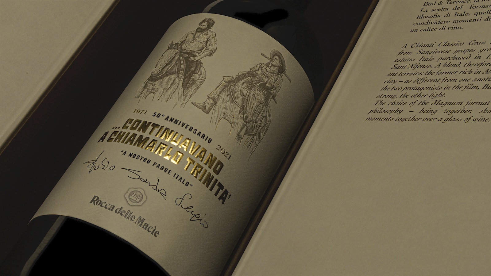 Rocca delle Macìe's Trinity Is Still My Name 2019 <em>gran selezione</em>.